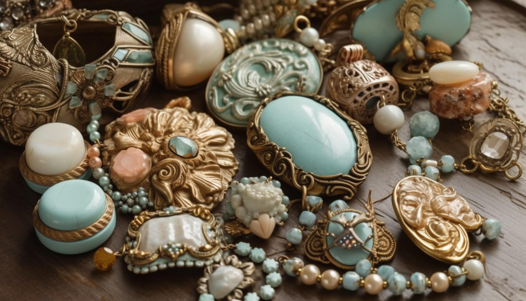 objets anciens : bijoux 